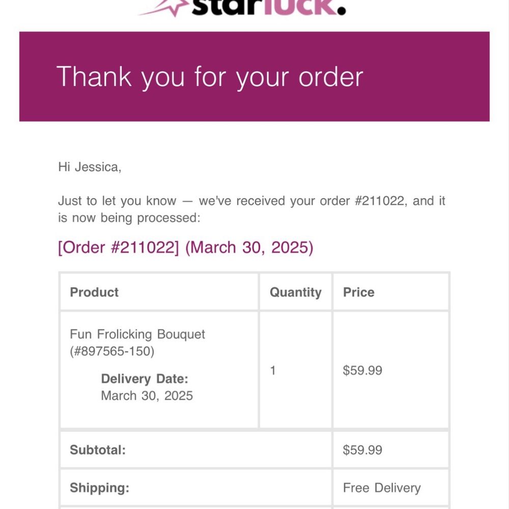 Starluck Flowers - Order number and name - Florists Near Me - Great Neck, New York