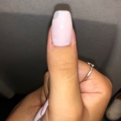 Chipped UV gel nail after barely 24 hours applied.