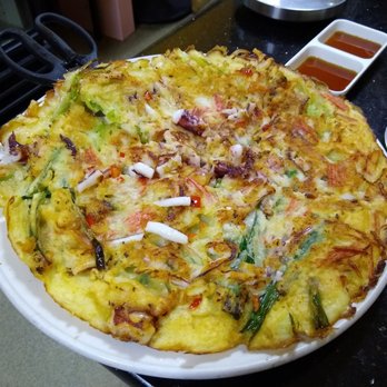 Da Rae BBQ Restaurant - Giant seafood pancake - Korean Near Me - Fullerton, California Da Rae BBQ Restaurant - Giant seafood pancake - Korean Near Me - Fullerton, California