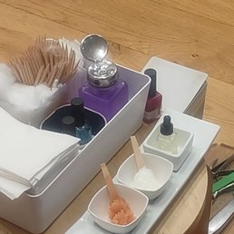 Salt scrub, cream, and cuticle oil Salt scrub, cream, and cuticle oil