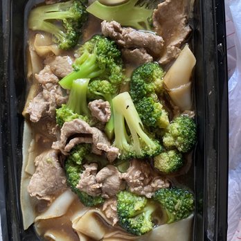 Asian Noodle Bar - To-go full of some of the best beef Laad Nah I've had in a while. - Thai Near Me - Albuquerque, New Mexico