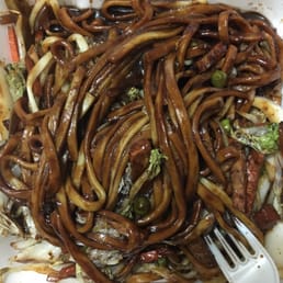Black bean noodles with pork. It was so-so Black bean noodles with pork. It was so-so