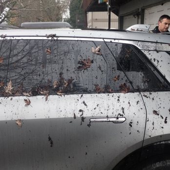 Grace Roof Cleaning - 100k plus EV covered in roof grime including shingle gravel. No knock on the door asking to move anything - Gutter Services Near Me Grace Roof Cleaning - 100k plus EV covered in roof grime including shingle gravel. No knock on the door asking to move anything - Gutter Services Near Me