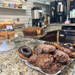 The Carpenter's Cafe - Home made coffee cake and doughnut from Jerry's.