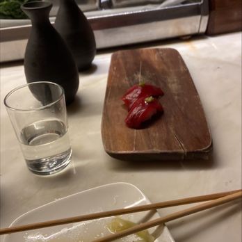 Uchiko Austin - Sake and salmon..no dipping sauce needed. - Sushi Bars Near Me - Austin, Texas Uchiko Austin - Sake and salmon..no dipping sauce needed. - Sushi Bars Near Me - Austin, Texas