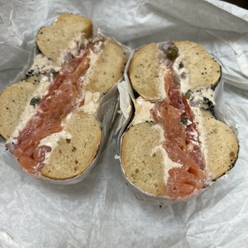 Boopa's Bagel Deli - Lox on poppyseed with honey walnut cream cheese - Bagels Near Me - Fort Worth, Texas Boopa's Bagel Deli - Lox on poppyseed with honey walnut cream cheese - Bagels Near Me - Fort Worth, Texas
