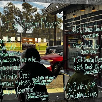 OMG Burgers and More - custom board (current ice cream flavors, special cheesesteaks) - Burgers Near Me - Long Beach, California OMG Burgers and More - custom board (current ice cream flavors, special cheesesteaks) - Burgers Near Me - Long Beach, California