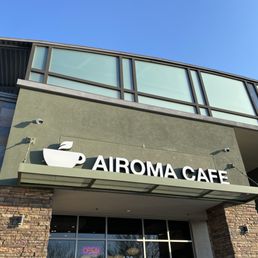 Exterior outside entrance of Airoma Cafe - Las Vegas, Nevada Exterior outside entrance of Airoma Cafe - Las Vegas, Nevada