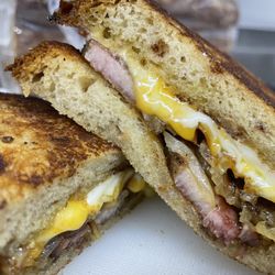 Matt's Banging BBQ and Healthy Eats - Dutch apple pork belly grilled cheese