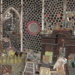 Grandma Prisbrey's Bottle Village - In one of her rooms 3/2010