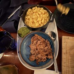 Free Bird - Pulled Pork Mac & Cheese with pulled pork on the side