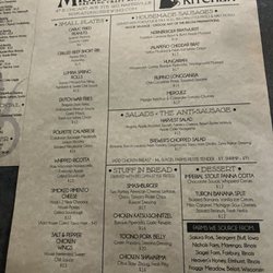Miskatonic - Menu