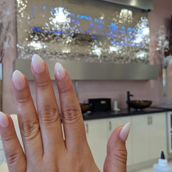JoJo Nails - White ombre dipping powder with shmedium almond tips - Nail Salons Near Me - Costa Mesa, California JoJo Nails - White ombre dipping powder with shmedium almond tips - Nail Salons Near Me - Costa Mesa, California