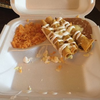 Emi's Taqueria - 3 beef taquitos, rice, and beans - Mexican Near Me - Medina, Ohio