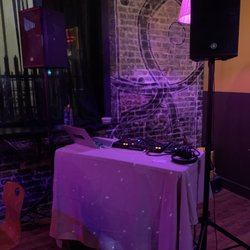 Triangle Sound Service - DJ set up at downtown restaurant.