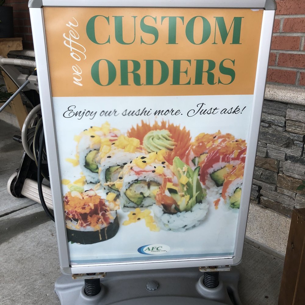 a custom order sign