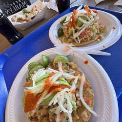 Tacos Marlyn El Centro - Shrimp ceviche tostadas