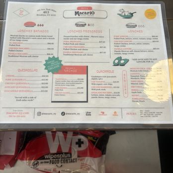 Macario - El menú - Mexican Near Me - Brooklyn, New York