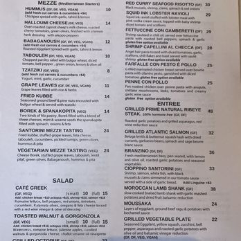 Cafe Santorini - Menu Aug 2023 - Italian Near Me - Pasadena, California Cafe Santorini - Menu Aug 2023 - Italian Near Me - Pasadena, California