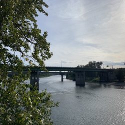 Union Street Railroad Bridge - View of Willametter River from the bridge