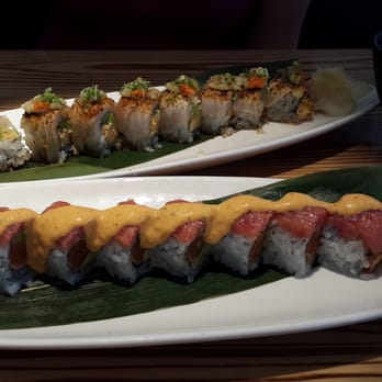 Ooka Japanese Restaurant - Fancy roll on bottom and stinky roll on top, Luv em both :-) - Japanese Near Me - Riverside, California Ooka Japanese Restaurant - Fancy roll on bottom and stinky roll on top, Luv em both :-) - Japanese Near Me - Riverside, California