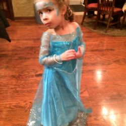 Lanie Brédy Couture - Frozen inspired custom handmade girl birthday party dress.