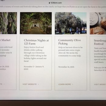 123 Farm - Website schedule - Farmers Market Near Me - Cherry Valley, California