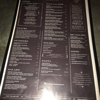 The Smith - Menu as of 4/6/17 - New American Near Me - Washington, DC, District of Columbia The Smith - Menu as of 4/6/17 - New American Near Me - Washington, DC, District of Columbia