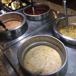 Congealed, tired looking soups. Pass.