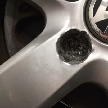 Ricky & Luis Auto Repair - Back tire wheel lock I didn't even ask them to look at after I brought it in, rim is completely destroyed. - Auto Repair Near Me - Seaford, New York