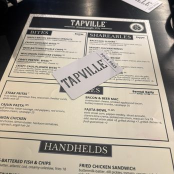 Tapville Social - Menu - Desserts Near Me - Pittsburgh, Pennsylvania