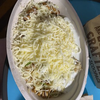 Chipotle Mexican Grill - Bowl with chicken, brown rice, pinto beans, sour cream, and cheese - Mexican Near Me - Hagerstown, Maryland