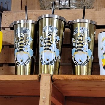 Butler's Orchard - Bee Happy cups (cute) -  November 2024 - Farmers Market Near Me - Germantown, Maryland