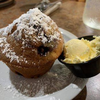 Huckleberry’s - Blueberry muffin w/ the tub of whipped butter. - Breakfast & Brunch Near Me - Concord, California Huckleberry’s - Blueberry muffin w/ the tub of whipped butter. - Breakfast & Brunch Near Me - Concord, California