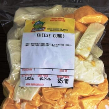 Kraemer Wisconsin Cheese - I bought a refrigerated pack of Cheese Curds to take home. - Cheese Shops Near Me - Watertown, Wisconsin