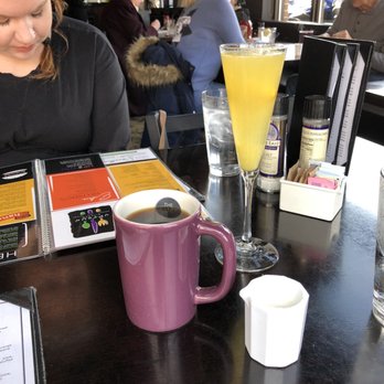 Uptown Kitchen - Saturday morning Mimosa and coffee! - New American Near Me - Granger, Indiana