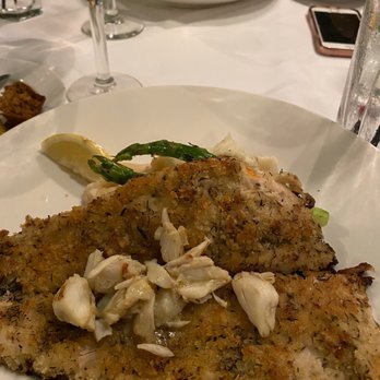 Ouisie's Table - Parmesan Crusted Rainbow Trout Plate - New American Near Me - Houston, Texas