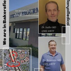 Steven Brourman, MD - Dr. Charles Sadler
MD QME SIBTF
Dr. Steven Bergey
MD QME SIBTF
BAKERSFIELD ORTHOPEDICS
SHARPMEDICALEVALUATORS