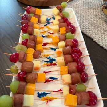 Kumi's Cakes and Pastries - Sausage, fruit and cheese skewers - Bakeries Near Me - Phillipsburg, New Jersey Kumi's Cakes and Pastries - Sausage, fruit and cheese skewers - Bakeries Near Me - Phillipsburg, New Jersey