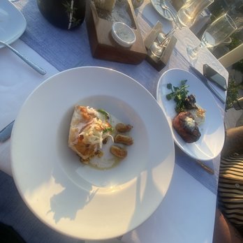 Sunset Monalisa - Sea bass & wagyu filet - Mediterranean Near Me - Cabo San Lucas, BCS Sunset Monalisa - Sea bass & wagyu filet - Mediterranean Near Me - Cabo San Lucas, BCS
