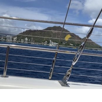 Diamond Head State Monument - View of Diamond from a boat - Parks Near Me - Honolulu, Hawaii