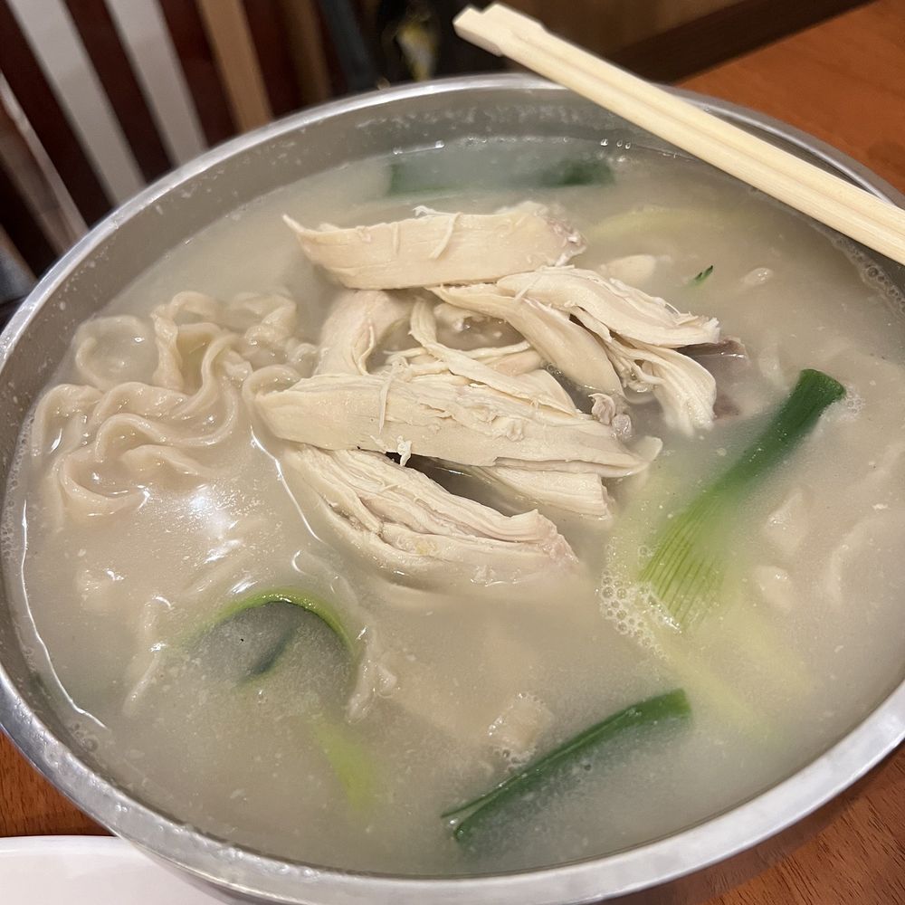Chicken kalguksu Chicken kalguksu