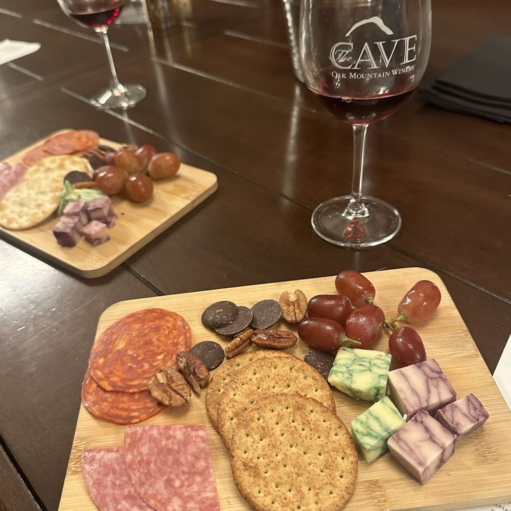 Oak Mountain Winery - The charcuterie board provided with our tasting in the cave - Wineries Near Me - Temecula, California Oak Mountain Winery - The charcuterie board provided with our tasting in the cave - Wineries Near Me - Temecula, California