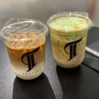 Twotone - Iced latte and Jade - Coffee & Tea Near Me - Houston, Texas Twotone - Iced latte and Jade - Coffee & Tea Near Me - Houston, Texas