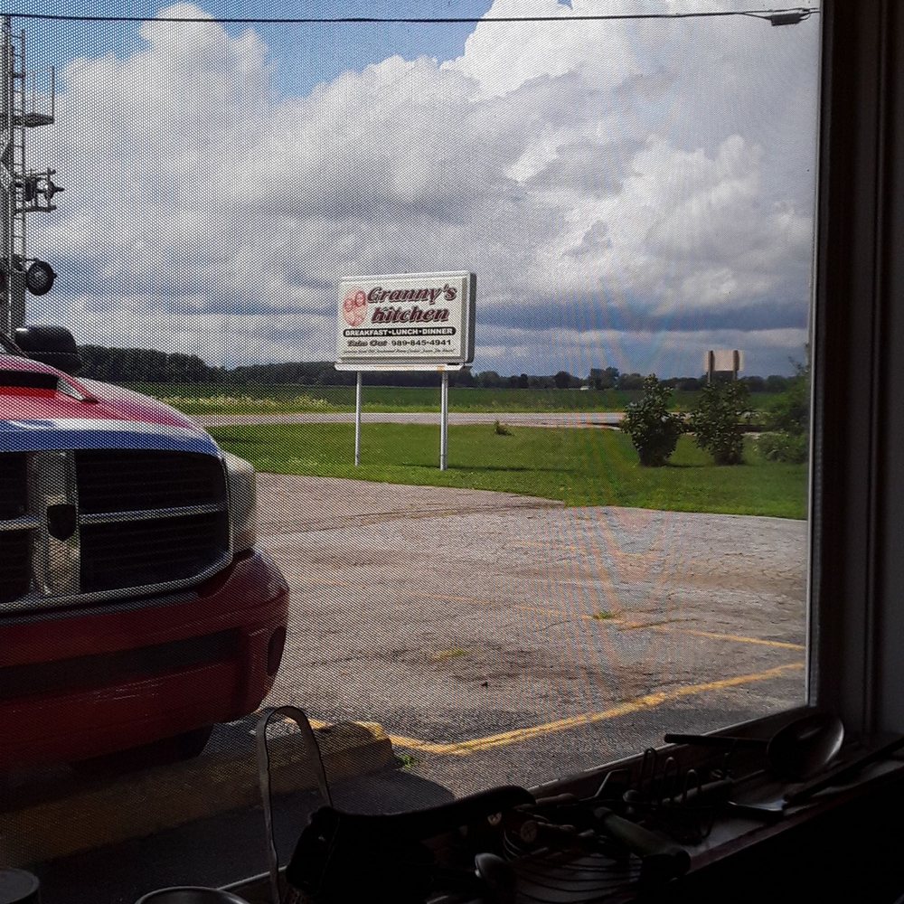 Granny's Kitchen - a red truck parked in a parking lot - Salad Near Me - Oakley, Michigan