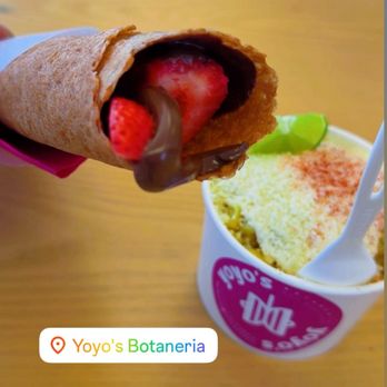 Yoyo's Botaneria - Strawberries Marquesita - Desserts Near Me - Hayward, California