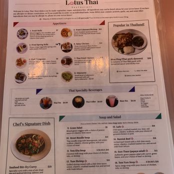 Lotus Thai Restaurant - menu - Thai Near Me - Bartlett, Tennessee