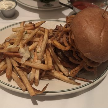 Manny's Steakhouse - Burger with fries - Steakhouses Near Me - Minneapolis, Minnesota