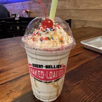 Every - Bellies - Birthday cake shake! - Fast Food Near Me - Montgomery, Texas Every - Bellies - Birthday cake shake! - Fast Food Near Me - Montgomery, Texas
