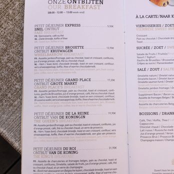 Cafe Liegeois - Breakfast Menu - Cafes Near Me - Brussels, BRU